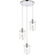 Hana 3 Light 16 inch Chrome Pendant Ceiling Light