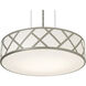 Haven 3 Light 17 inch Satin Nickel Pendant Ceiling Light