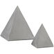 Mandir 8 X 7.25 inch Pyramid Sculptures, Set of 2