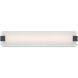 Arclume LED 24 inch Chrome and Dark Matte Black Bath Bar Wall Light