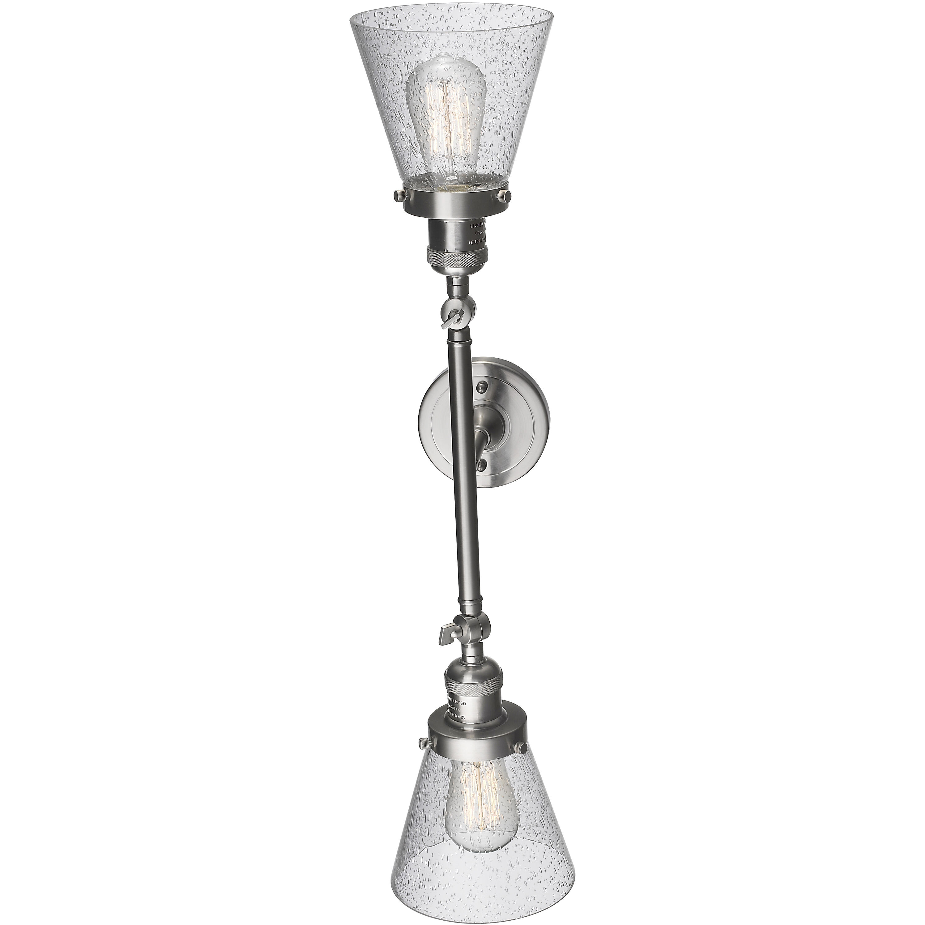 Franklin Restoration Small Cone 2 Light 16.00 inch Bathroom Vanity Light