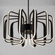 Roto 12 Light 24.5 inch Black Pendant Ceiling Light