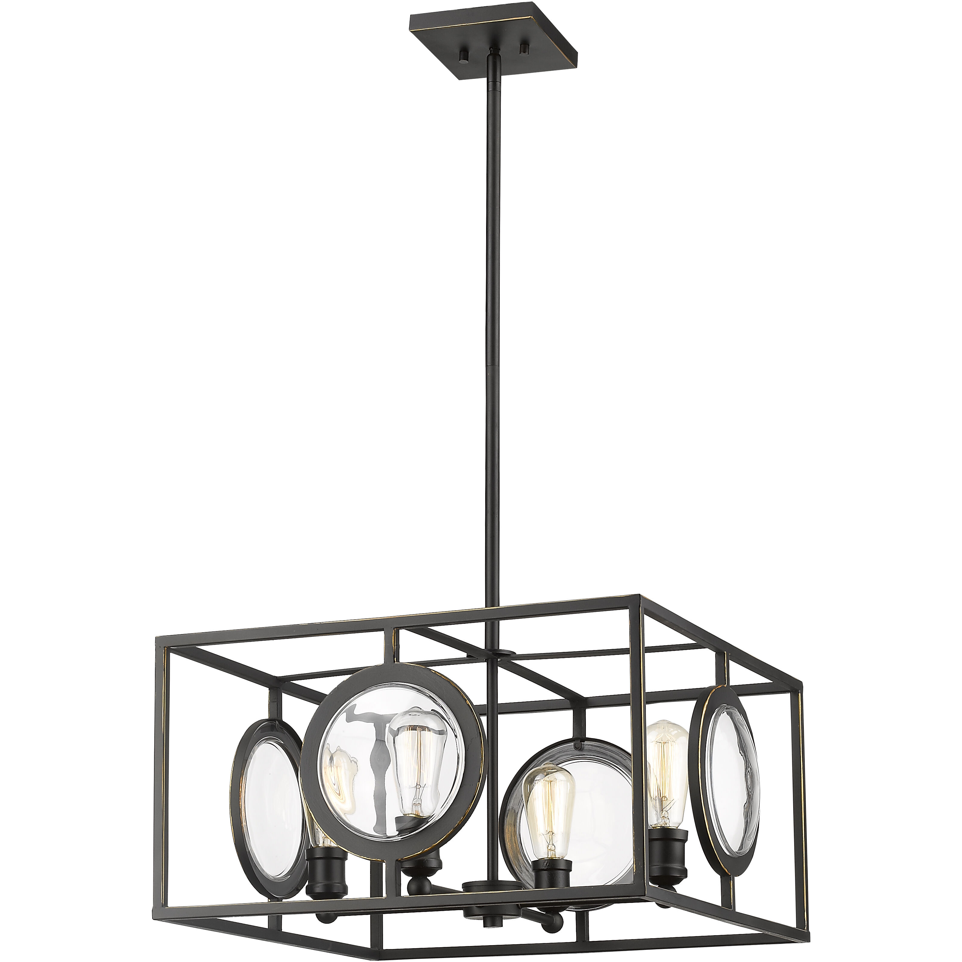 Port 4 Light 21.75 inch Chandelier