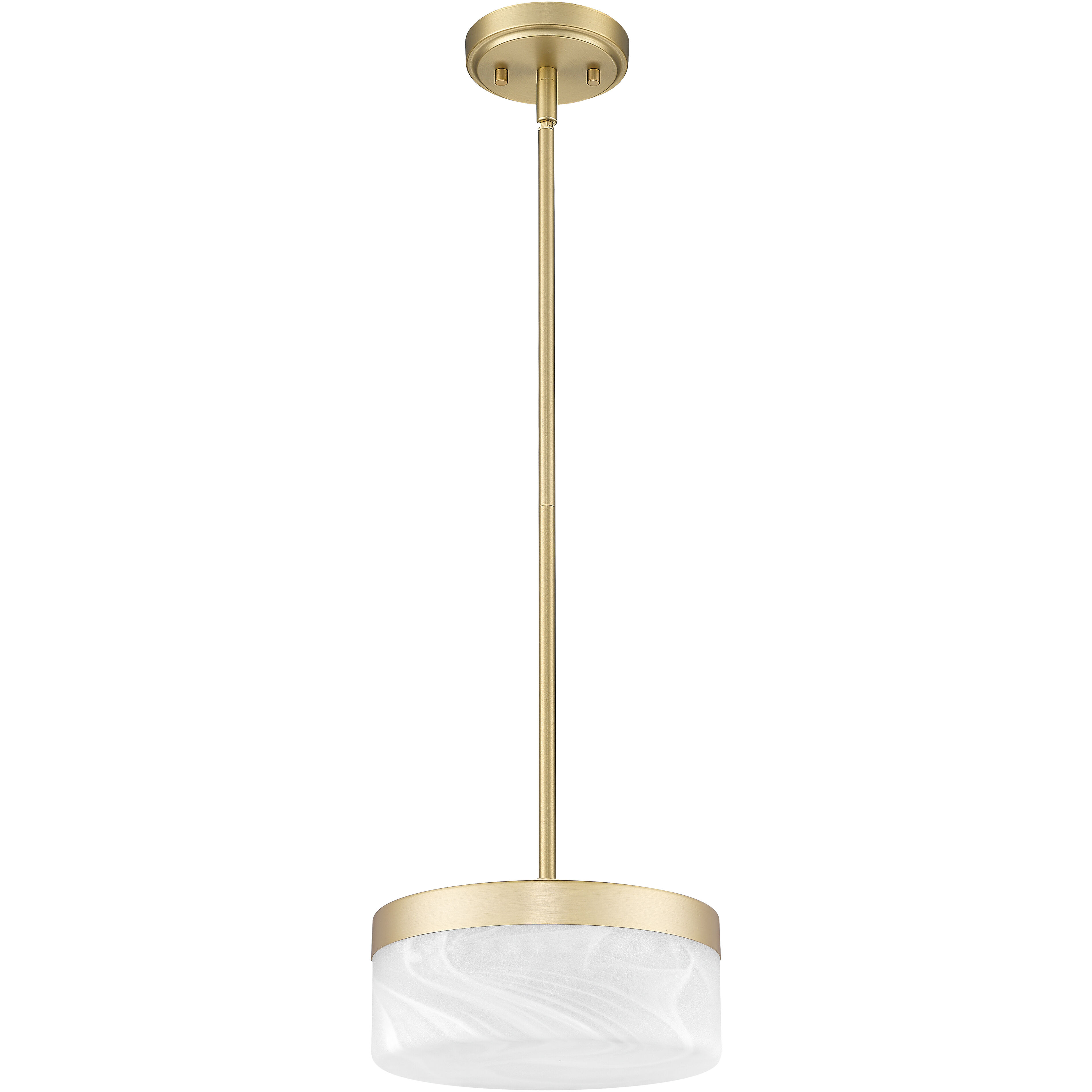 Renaud LED 9.25 inch Modern Gold Pendant Ceiling Light