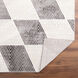 Brenta 90 X 63 inch Black/White Rug in 5 x 7