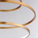 Groove WiZ LED 39.5 inch Gold Single Pendant Ceiling Light