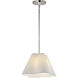 Saxon 1 Light 14 inch Polished Nickel Single Pendant Ceiling Light