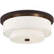 Meridian 4 Light 18 inch Bronze Flush Mount Ceiling Light