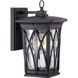 Grover 1 Light 11 inch Mystic Black Outdoor Wall Lantern