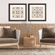 Motif on Cream Brown and Beige and Neutral Framed Art