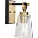 Cassell 1 Light 4.75 inch Vintage Brass Bathroom Vanity Light Wall Light