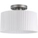 Leilani 1 Light 11 inch Brushed Nickel Semi-Flush Mount Ceiling Light