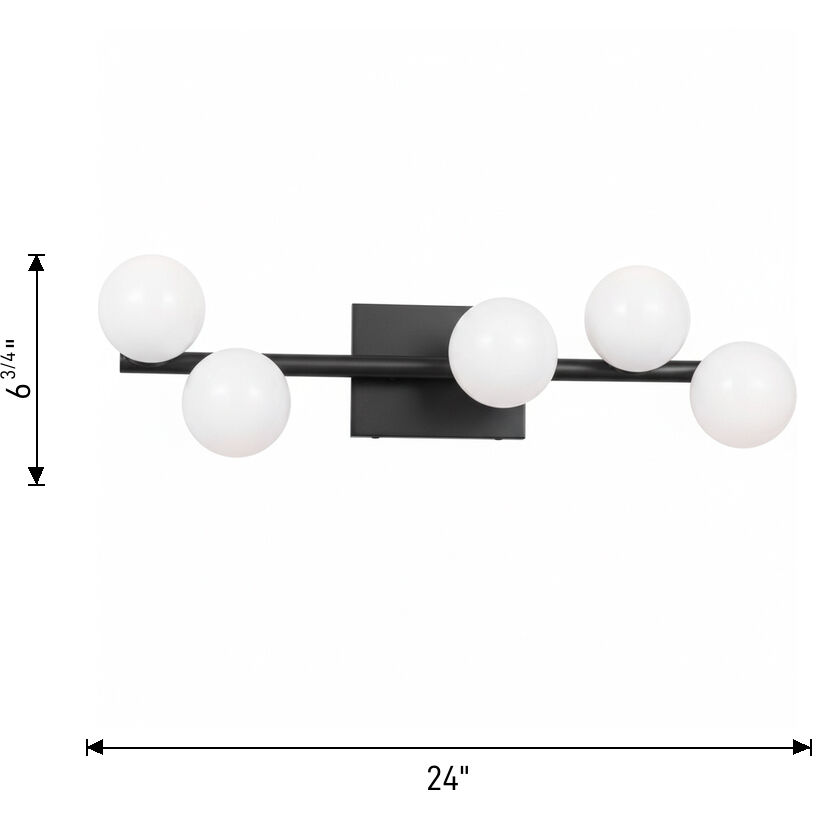 Sean Lavin Altair 5 Light 24 inch Burnished Brass Bath Vanity Wall Light