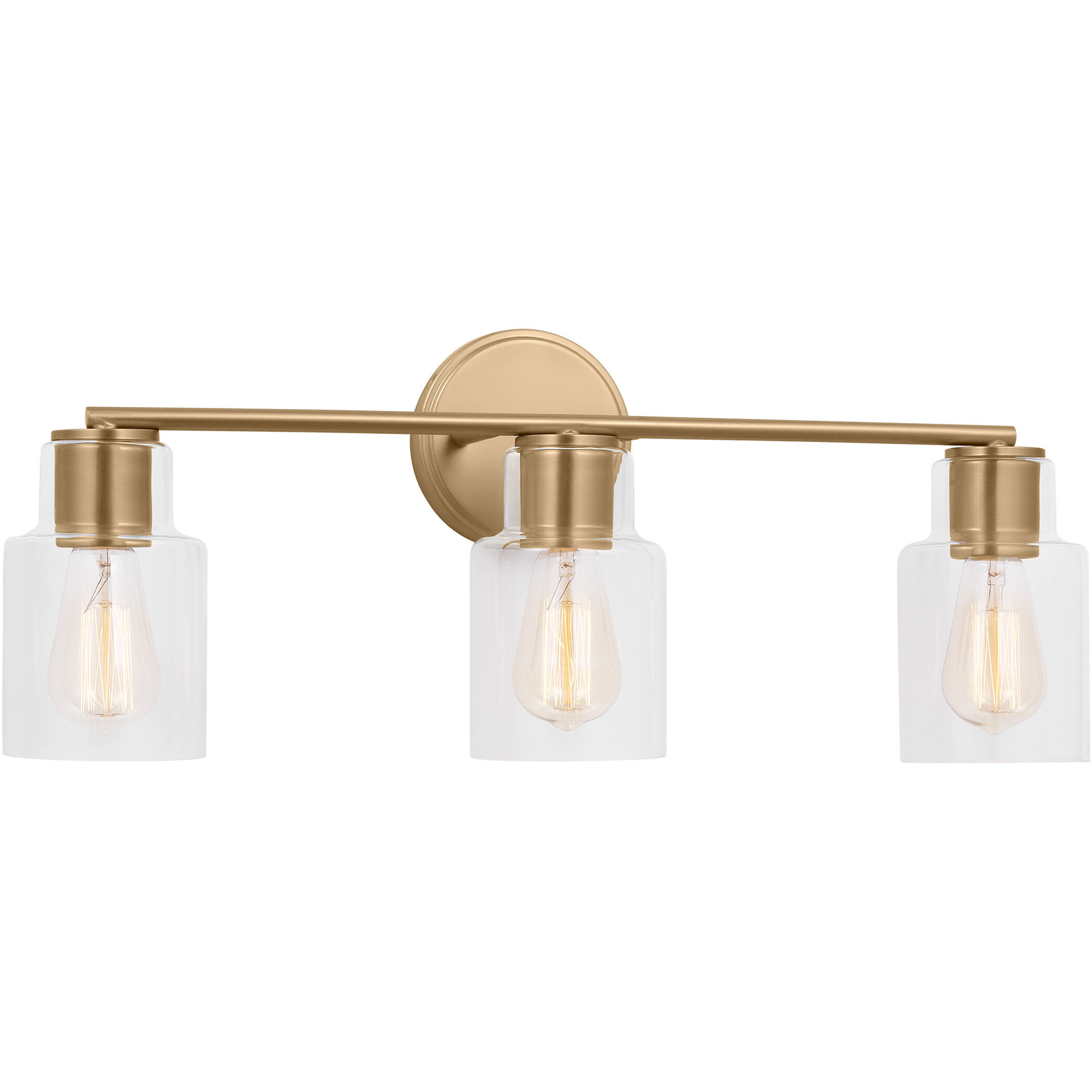 Drew & Jonathan Sayward 3 Light 24 inch Satin Brass Wall Bath Fixture Wall Light