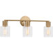 Drew & Jonathan Sayward 3 Light 24 inch Satin Brass Wall Bath Fixture Wall Light