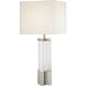 Canada 28 inch 100.00 watt Polished Nickel Table Lamp Portable Light