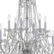 Traditional Crystal 12 Light 37.5 inch Polished Chrome Chandelier Ceiling Light in Clear Swarovski Strass