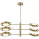 Spectr LED 40.63 inch Soft Brass Chandelier Ceiling Light