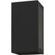 Winfield 1 Light 9 inch Textured Black with Brushed Nickel Candles Outdoor Small Sconce, Small