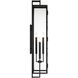 Great Outdoors Knoll Road 4 Light Coal Outdoor Wall Mount