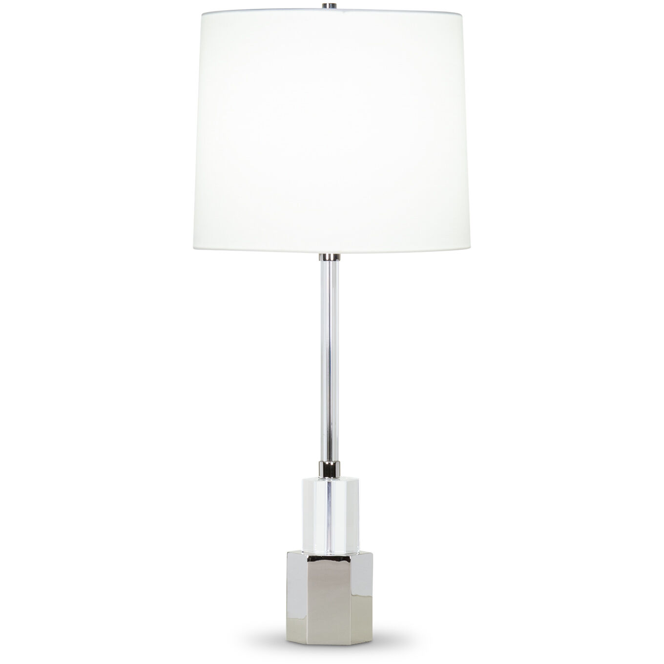 Breton 31.5 inch 150.00 watt Polished Nickel Table Lamp Portable Light