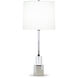 Breton 31.5 inch 150.00 watt Polished Nickel Table Lamp Portable Light