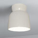 Radiance Collection 1 Light 7.5 inch Gloss White Flush Mount Ceiling Light