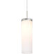 Friz 1 Light Satin Nickel Pendant Ceiling Light