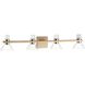 Blake LED 35.5 inch Champagne Gold and Polished Nickel Vanity Light Wall Light