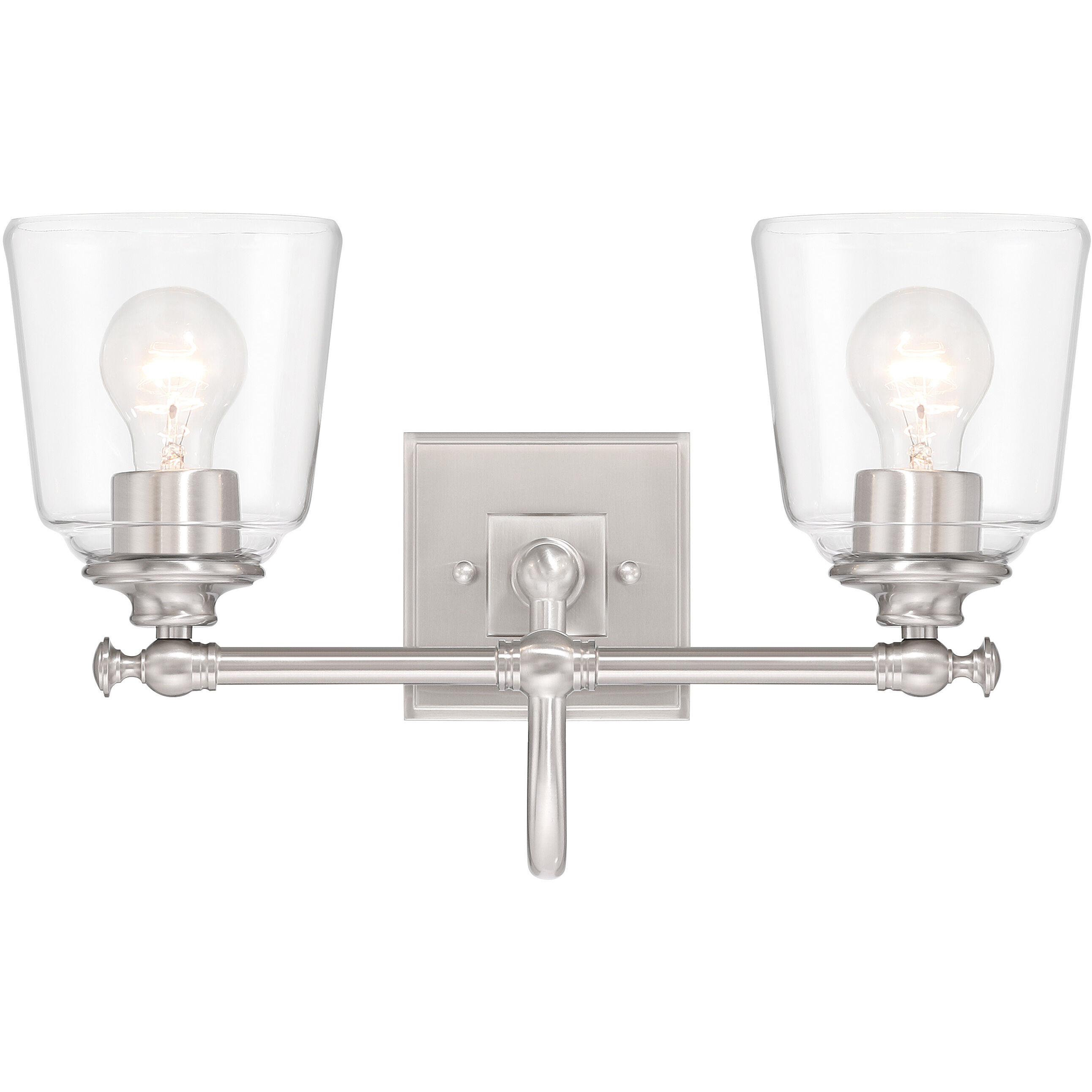 Antonia 2 Light 17.38 inch Brushed Nickel Bath Vanity Light Wall Light