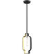 Meadowbrook 1 Light 7 inch Black with Brushed Nickel Accents Pendant Ceiling Light