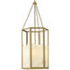 Veleta 4 Light 22 inch Lacquered Brass Chandelier Ceiling Light, Single Tier