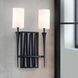 Crest 2 Light 12 inch Matte Black ADA Sconce Wall Light