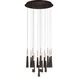Meteor 16 Light 26 inch Satin Dark Gray Chandelier Ceiling Light