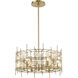 Garroway 6 Light 24 inch Aged Brass Chandelier Ceiling Light