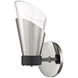 Angie LED 4.75 inch Polished Nickel Wall Sconce Wall Light in Polished Nickel and Black