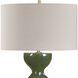 Curhan 29 inch 150 watt Moss Green and Antique Brass Table Lamp Portable Light