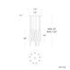 Beyond Kindjal LED 17 inch Polished Nickel Multi-Light Pendant Ceiling Light, Beyond