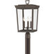 Belmont 3 Light 22.25 inch Twilight Bronze Outdoor Post