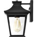 Jasper 11 inch Matte Black Outdoor Wall Lantern, Small