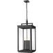 Hartwell 6 Light 15 inch Sand Black Outdoor Chain Mount Ceiling Fixture