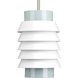 Railay Beach 1 Light 8 inch Brushed Nickel Pendant Ceiling Light, Design Series