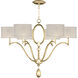 Allegretto 6 Light 39 inch Gold Chandelier Ceiling Light