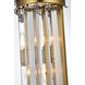 Sydney 2 Light 8 inch Satin Gold Wall Sconce Wall Light in Clear