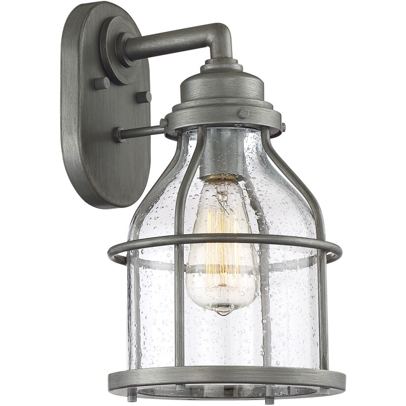 Brensten 1 Light 14 inch Weathered Iron Outdoor Wall Lantern