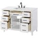 Virginia 48 X 35 inch White Bathroom Vanity Cabinet