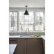 Xavier 1 Light 12 inch Matte Black Mini Pendant Ceiling Light