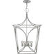 kate spade new york Cavanagh 4 Light 19 inch Polished Nickel Lantern Pendant Ceiling Light, Medium