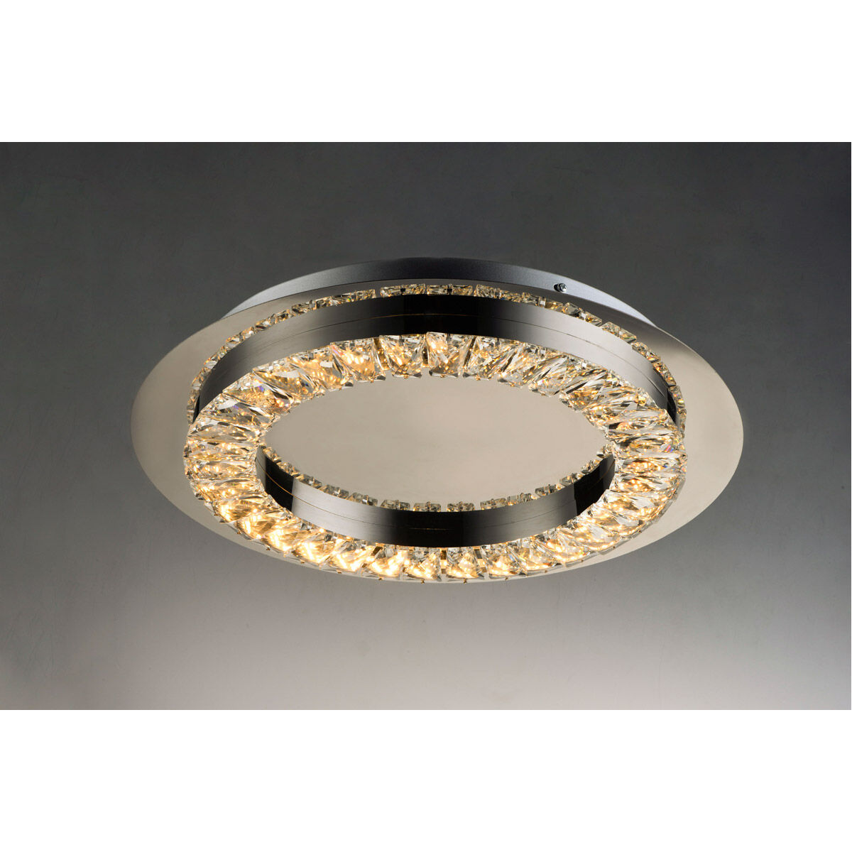 Charm LED 17 inch Polished Chrome Flush Mount Ceiling Light
