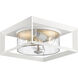 Smyth 2 Light 5.88 inch Natural White Outdoor Ceiling in Seeded Glass